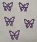 Filz-Schmetterling filigran flieder